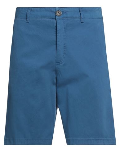 Department 5 Man Shorts & Bermuda Shorts Blue Size 31 Cotton, Elastane