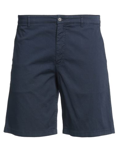 Department 5 Man Shorts & Bermuda Shorts Midnight Blue Size 33 Cotton, Elastane In Navy Blue