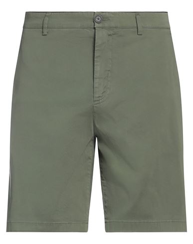 Shop Department 5 Man Shorts & Bermuda Shorts Military Green Size 34 Cotton, Elastane