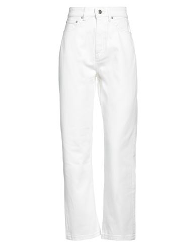 Maison Kitsuné Woman Jeans White Size 26 Cotton