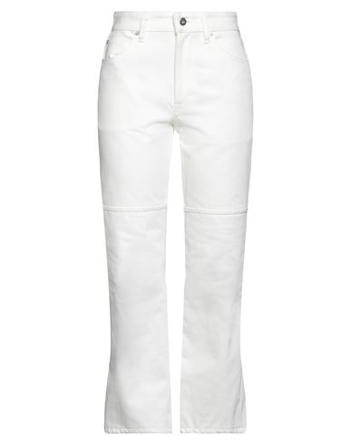 Jil Sander+ Woman Jeans White Size 28 Cotton