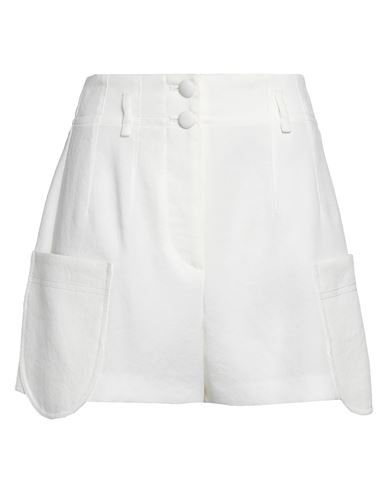 Emporio Armani Woman Shorts & Bermuda Shorts Off White Size 10 Polyester, Viscose
