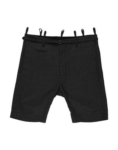 R13 Man Shorts & Bermuda Shorts Grey Size 26 Wool