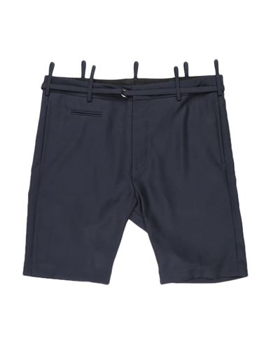 R13 Man Shorts & Bermuda Shorts Midnight Blue Size 26 Wool