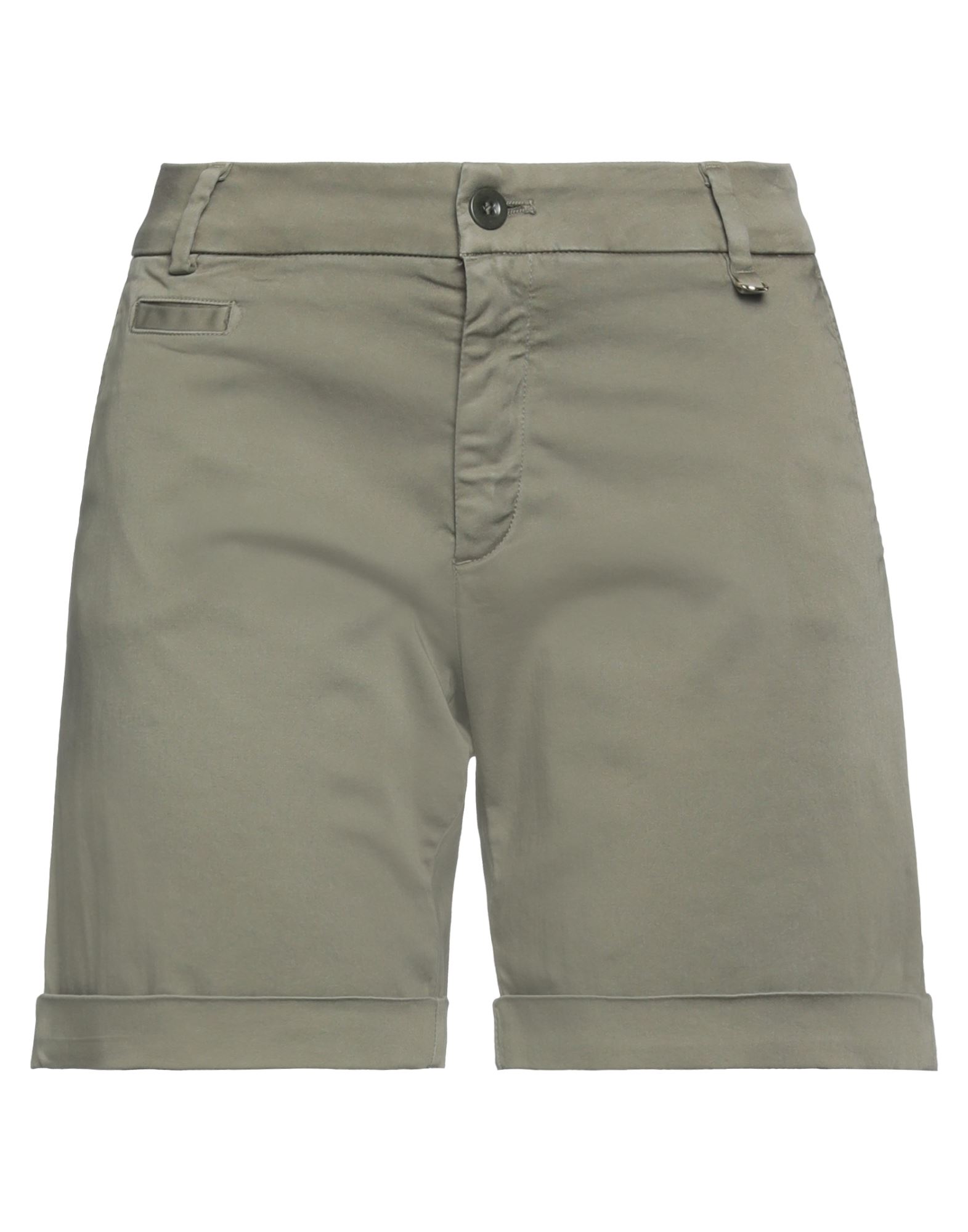 Mason's Woman Shorts & Bermuda Shorts Military Green Size 6 Cotton, Elastane