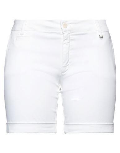 Mason's Woman Shorts & Bermuda Shorts Off White Size 10 Cotton, Elastane