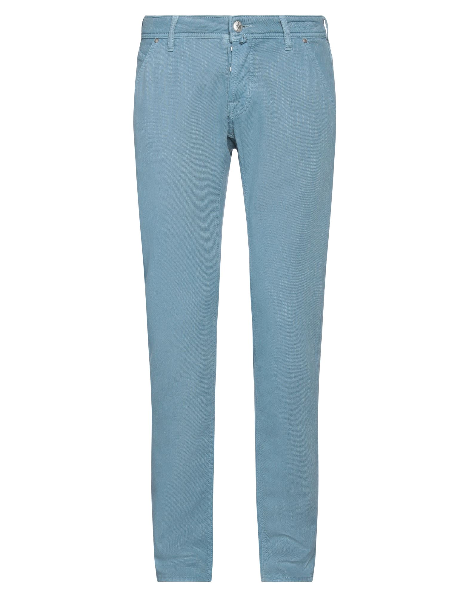 Jacob Cohёn Man Pants Pastel Blue Size 31 Cotton, Lyocell