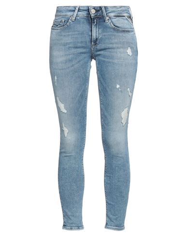 Replay Woman Jeans Blue Size 29w-28l Cotton, Modal, Polyester, Elastane
