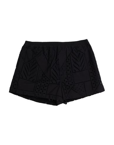 Just Cavalli Woman Shorts & Bermuda Shorts Black Size 14 Cotton, Polyester