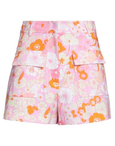 Shop Maje Woman Shorts & Bermuda Shorts Pink Size 6 Cotton, Polyester