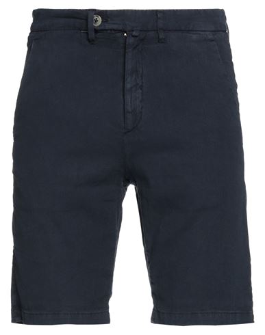 Homeward Clothes Man Shorts & Bermuda Shorts Navy Blue Size 30 Linen, Cotton, Elastane