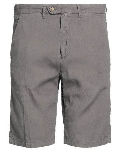 Homeward Clothes Man Shorts & Bermuda Shorts Dove Grey Size 36 Linen, Cotton, Elastane