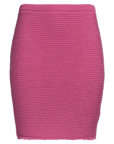 Na-kd Woman Mini Skirt Mauve Size M Acrylic, Cotton In Purple