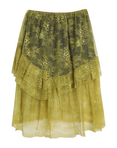 Twenty Easy By Kaos Woman Midi Skirt Yellow Size 6 Polyester