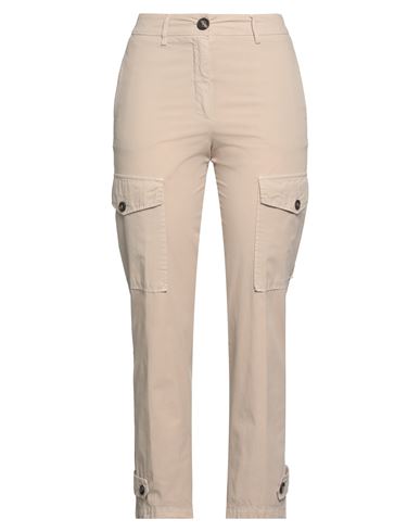 Peserico Woman Pants Beige Size 4 Cotton, Elastane