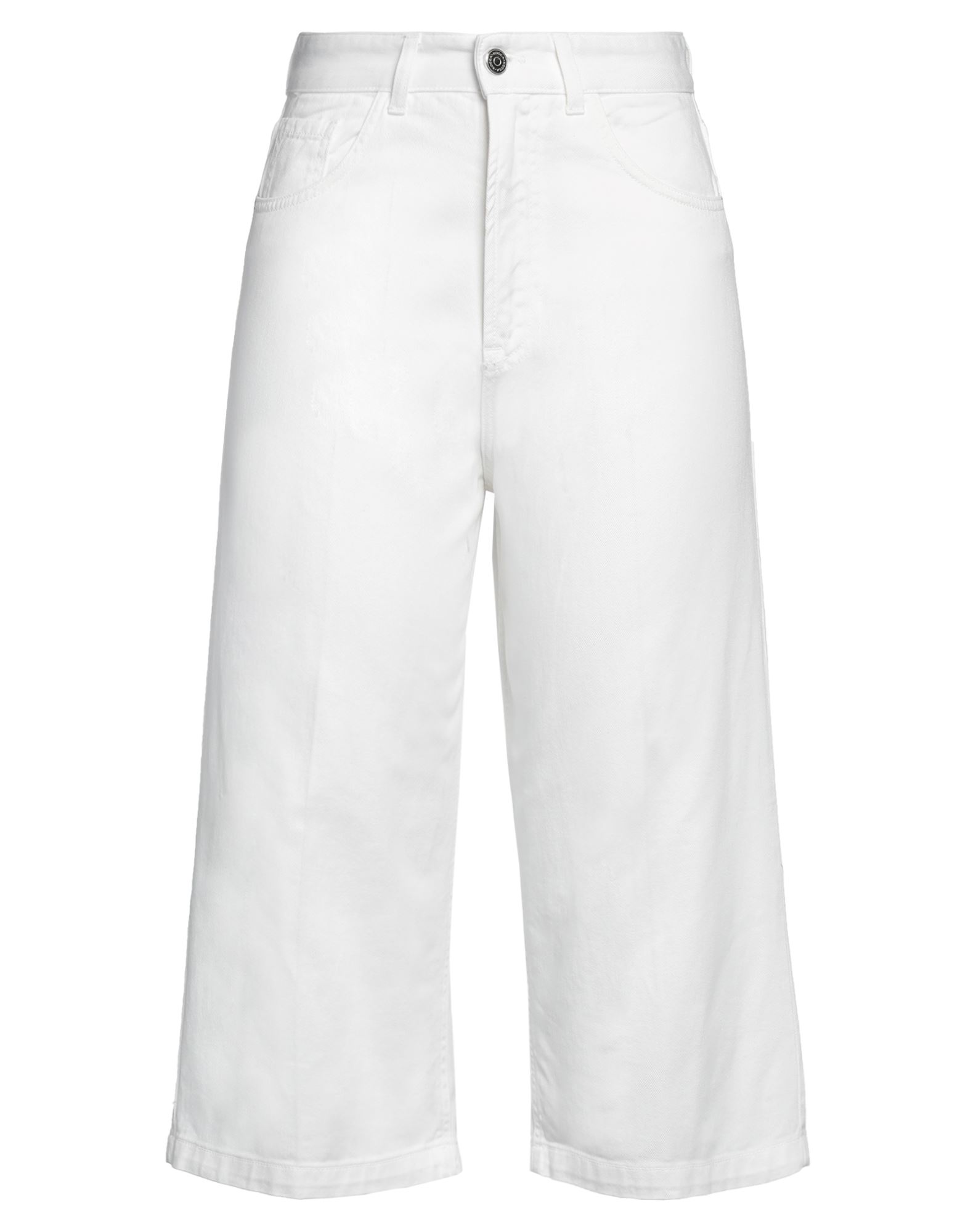 Shop Kocca Woman Cropped Pants White Size 32 Cotton