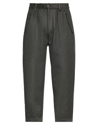 Emporio Armani Man Pants Dark Green Size 38 Wool, Viscose, Polyamide, Polyester