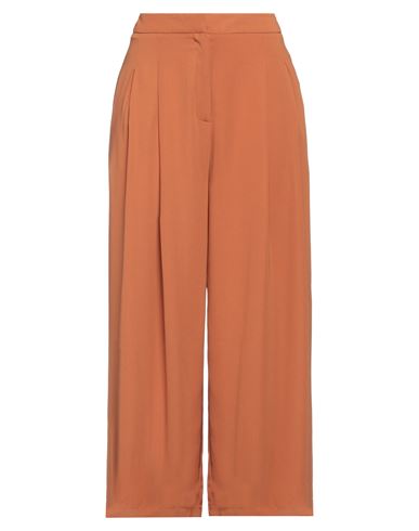 Glamorous Woman Pants Tan Size 10 Polyester In Brown