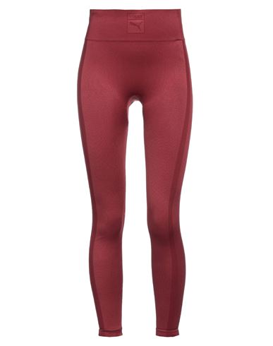 Puma Woman Leggings Brick Red Size Xl Nylon, Polyester, Elastane