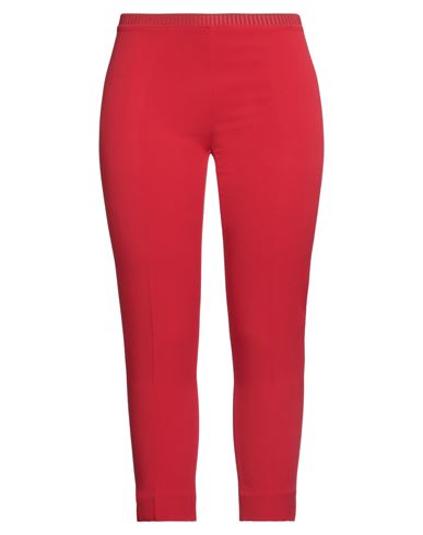 Le Col Woman Pants Red Size 12 Acetate, Viscose, Lycra