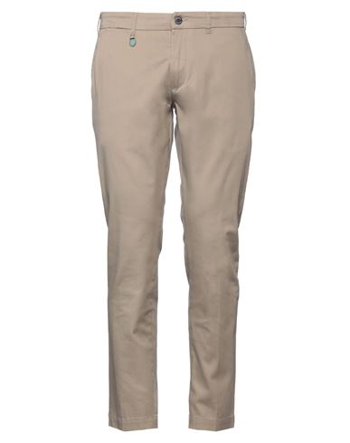 Shop Yes Zee By Essenza Man Pants Light Brown Size 31 Cotton, Elastane In Beige