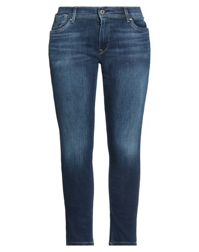 Pepe Jeans Woman Denim Pants Blue Size 30w-30l Cotton, Polyester, Viscose, Elastane