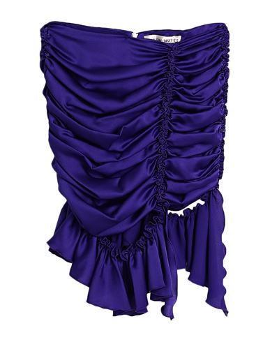 Nineminutes Woman Mini Skirt Dark Purple Size 8 Polyester, Elastane