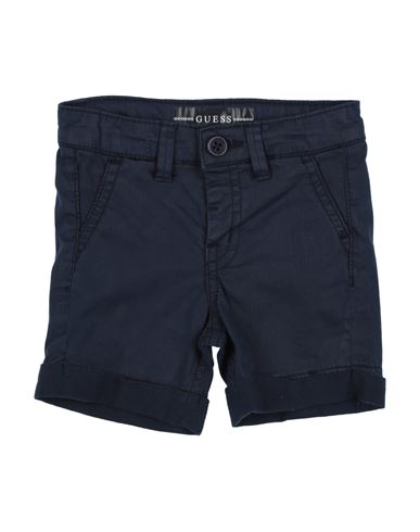 Guess Babies'  Newborn Boy Shorts & Bermuda Shorts Midnight Blue Size 0 Cotton, Elastane