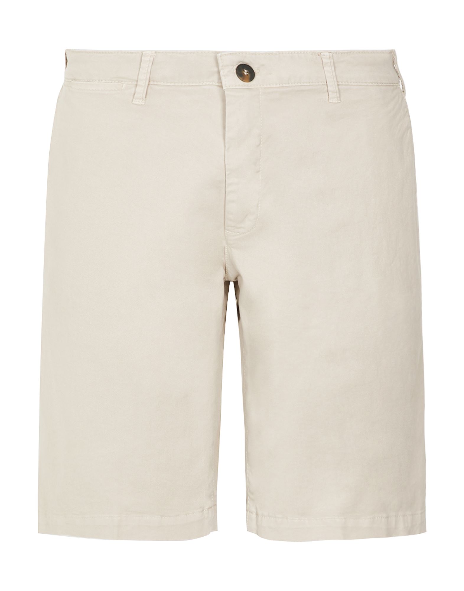 8 By Yoox Organic Cotton Shirts Man Shorts & Bermuda Shorts Light Grey Size 38 Organic Cotton, Elast