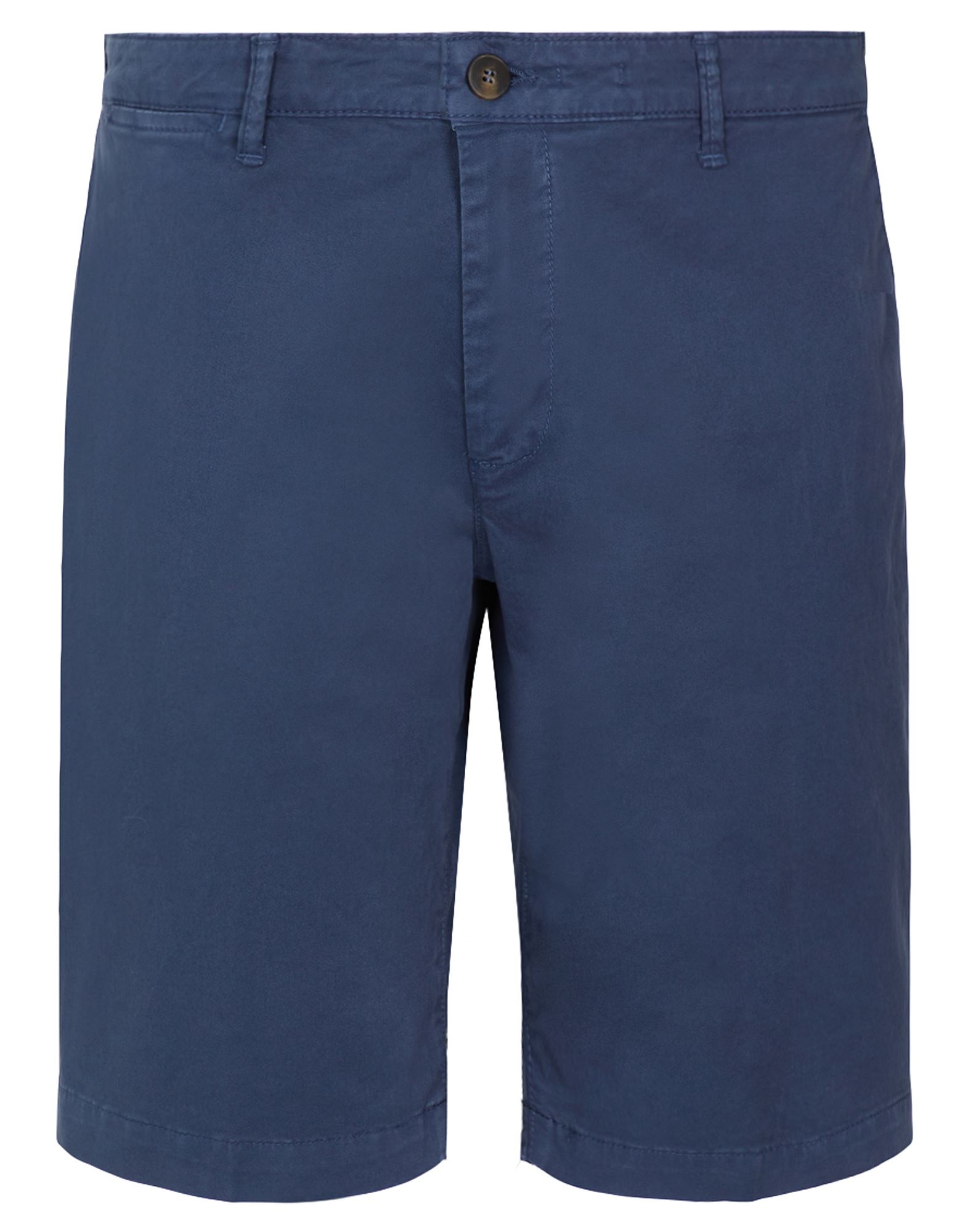 8 By Yoox Organic Cotton Shirts Man Shorts & Bermuda Shorts Navy Blue Size 38 Organic Cotton, Elasta