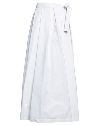 Jucca Woman Long Skirt Off White Size 4 Cotton