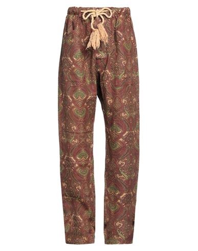 Dr. Collectors Man Pants Rust Size Xxl Cotton In Red