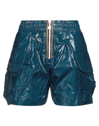 K-way Woman Shorts & Bermuda Shorts Deep Teal Size M Polyamide In Green