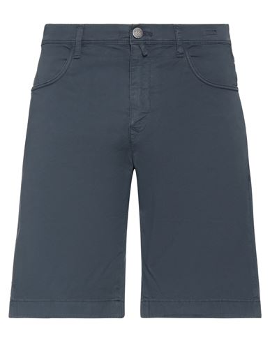 Incotex Man Shorts & Bermuda Shorts Midnight Blue Size 33 Cotton, Elastane
