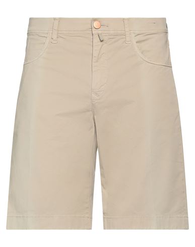 Incotex Man Shorts & Bermuda Shorts Beige Size 38 Cotton, Elastane