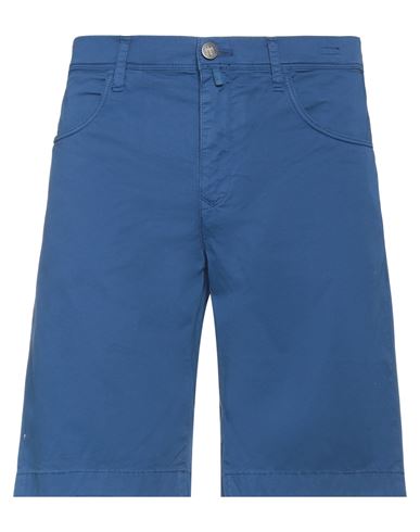 Incotex Man Shorts & Bermuda Shorts Blue Size 32 Cotton, Elastane
