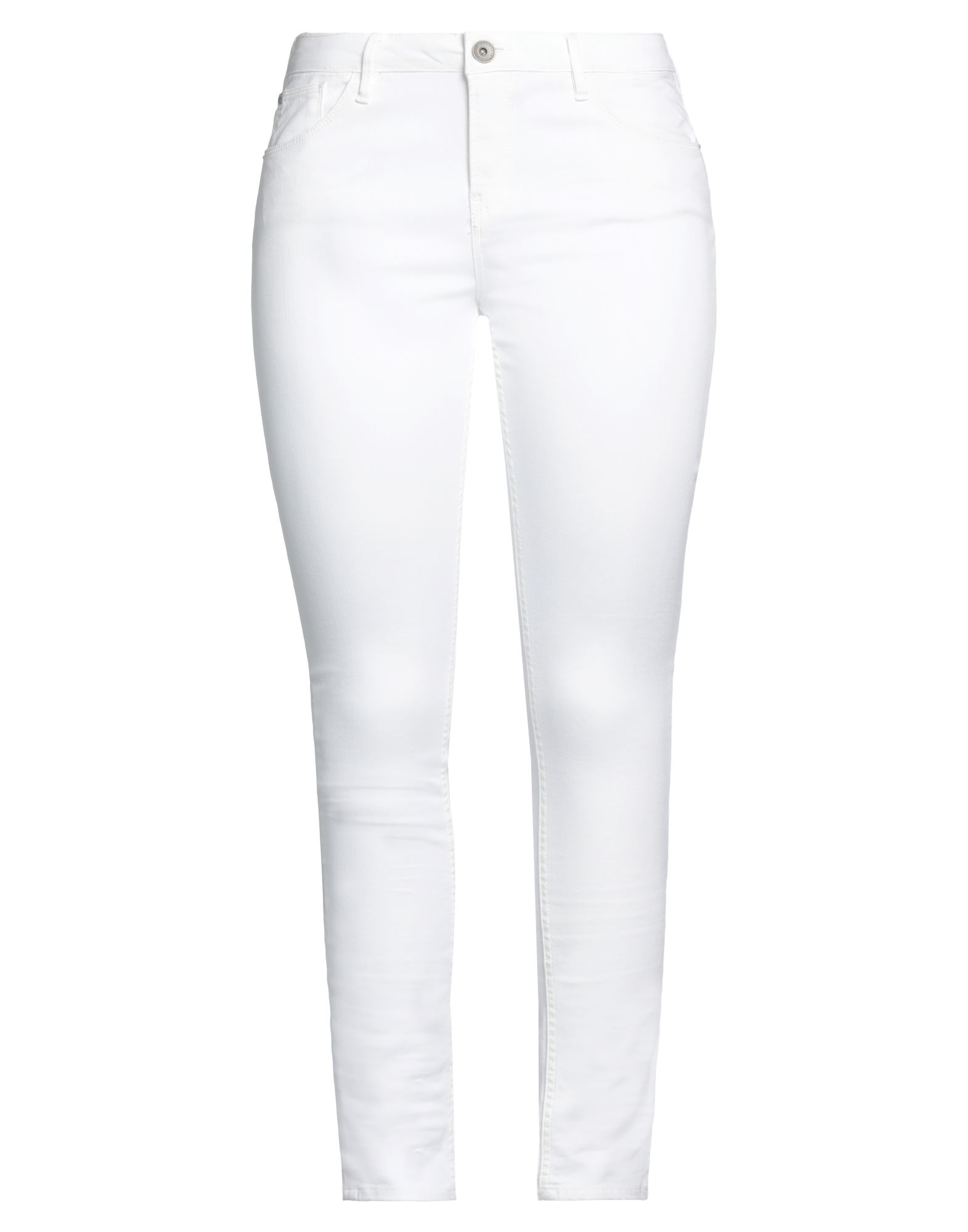 GARCIA GARCIA WOMAN JEANS WHITE SIZE 32W-32L COTTON, POLYESTER, ELASTANE