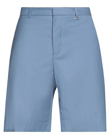 I'm Brian Man Shorts & Bermuda Shorts Pastel Blue Size 30 Polyester, Viscose, Lycra