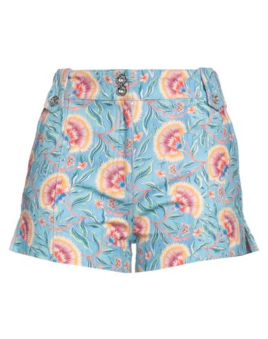 Shop Rabanne Woman Shorts & Bermuda Shorts Azure Size 6 Cotton In Blue