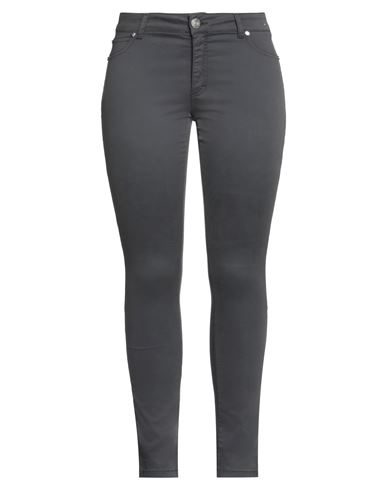 Marani Jeans Woman Pants Lead Size 14 Cotton, Elastane In Grey