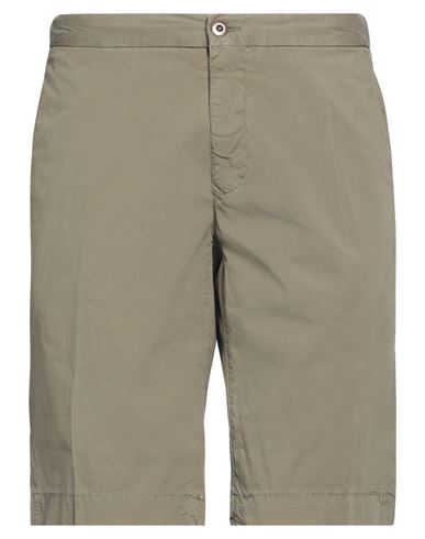 Incotex Man Shorts & Bermuda Shorts Military Green Size 33 Cotton, Elastane