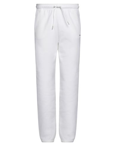 Sandro Man Pants White Size L Cotton, Polyester