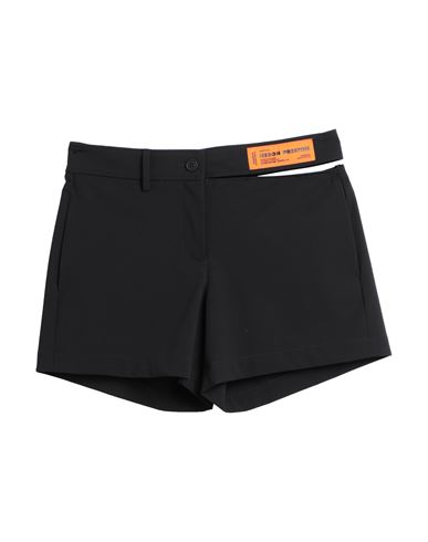 Heron Preston Woman Shorts & Bermuda Shorts Black Size 6 Polyester, Viscose, Elastane