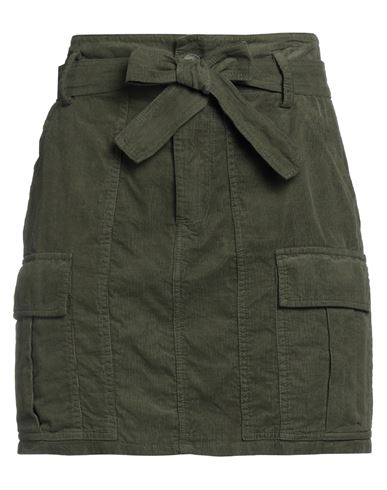 Haveone Woman Mini Skirt Military Green Size M Cotton