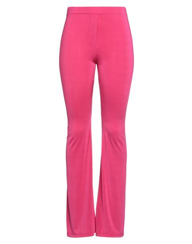 Tensione In Woman Pants Fuchsia Size M Polyester, Elastane In Pink