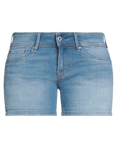 mosterd Weiland Sympton Pepe Jeans Woman Denim Shorts Blue Size 28 Cotton, Elastane | ModeSens