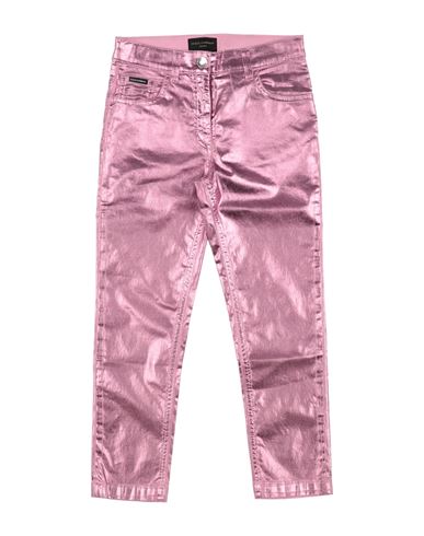 Dolce & Gabbana Toddler Girl Pants Pink Size 5 Cotton, Elastane In Pink
