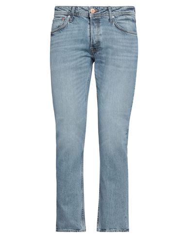 Jack & Jones Man Jeans Blue Size 33w-30l Cotton, Lyocell, Organic Cotton, Elastane