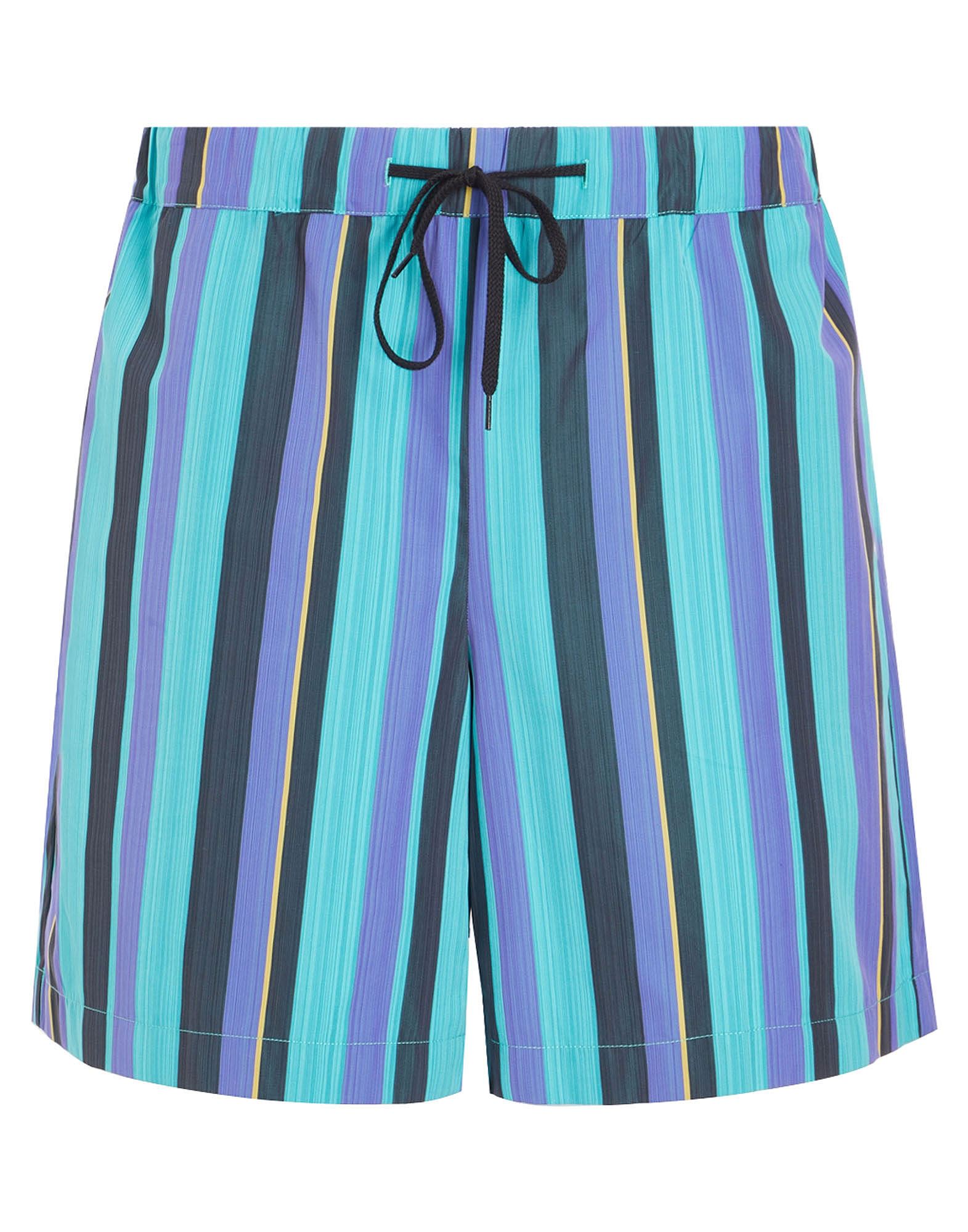 8 By Yoox Cotton Wide Leg Shorts Man Shorts & Bermuda Shorts Purple Size L Cotton