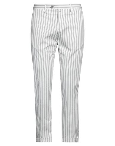 B Settecento Man Pants White Size 34 Cotton, Elastane